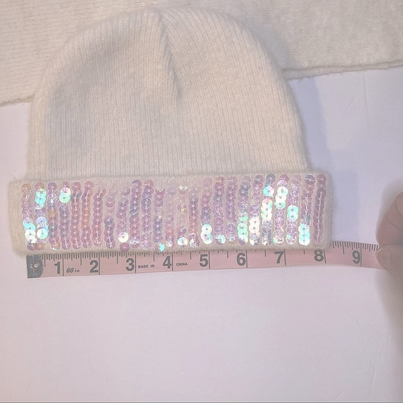 Girl’s Winter Knit Hat & Scarf w/Sequins - Picture 2 of 5